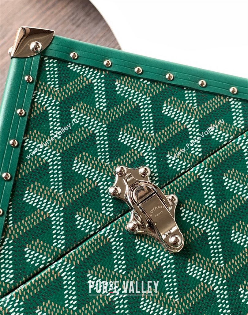 Goyard De Trunk Clutch Bag Green 2024 (ZHANG-240119039)