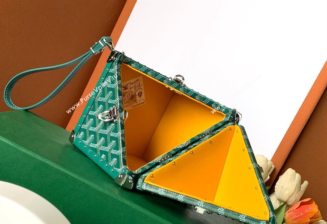 Goyard De Trunk Clutch Bag Green 2024 (ZHANG-240119039)