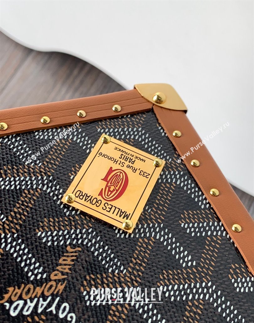 Goyard De Trunk Clutch Bag Brown 2024 (ZHANG-240119040)