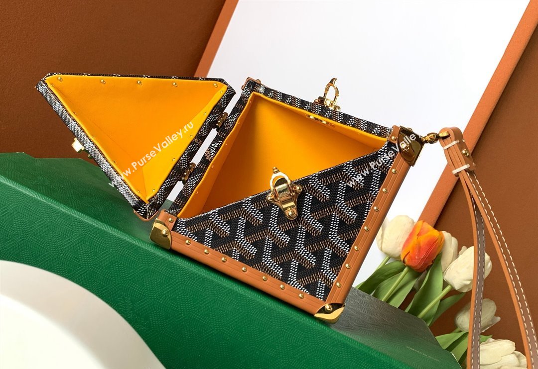 Goyard De Trunk Clutch Bag Brown 2024 (ZHANG-240119040)