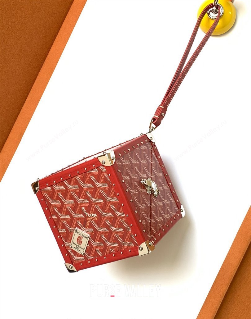 Goyard De Trunk Clutch Bag Red 2024 (ZHANG-240119041)