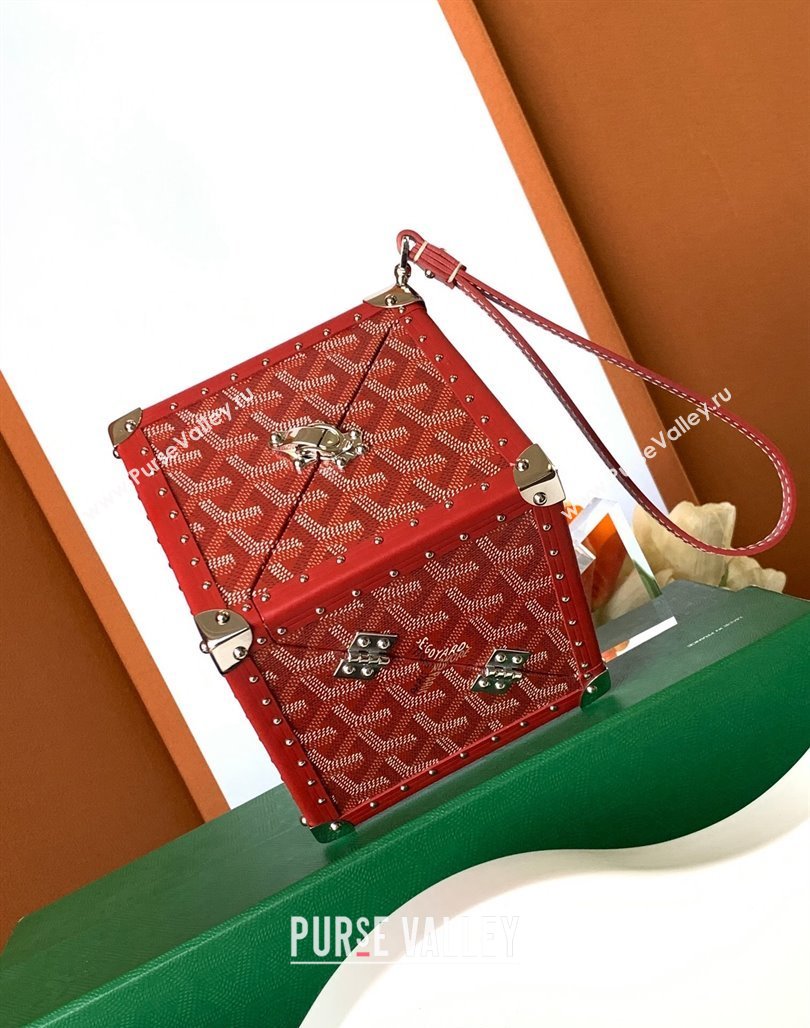 Goyard De Trunk Clutch Bag Red 2024 (ZHANG-240119041)