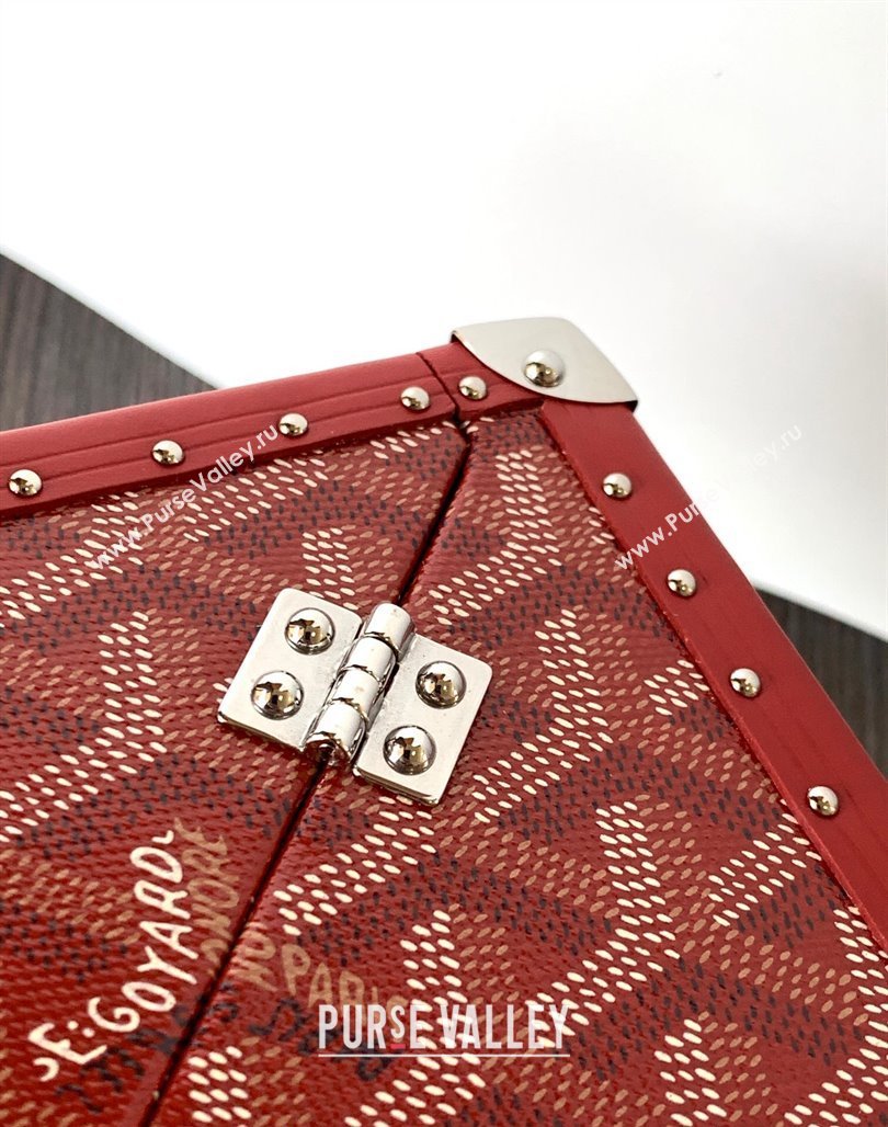 Goyard De Trunk Clutch Bag Red 2024 (ZHANG-240119041)