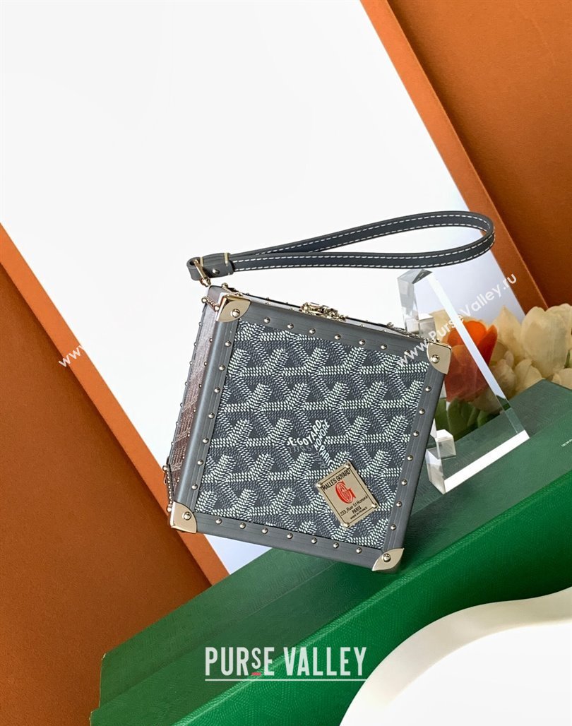 Goyard De Trunk Clutch Bag Grey 2024 (ZHANG-240119042)