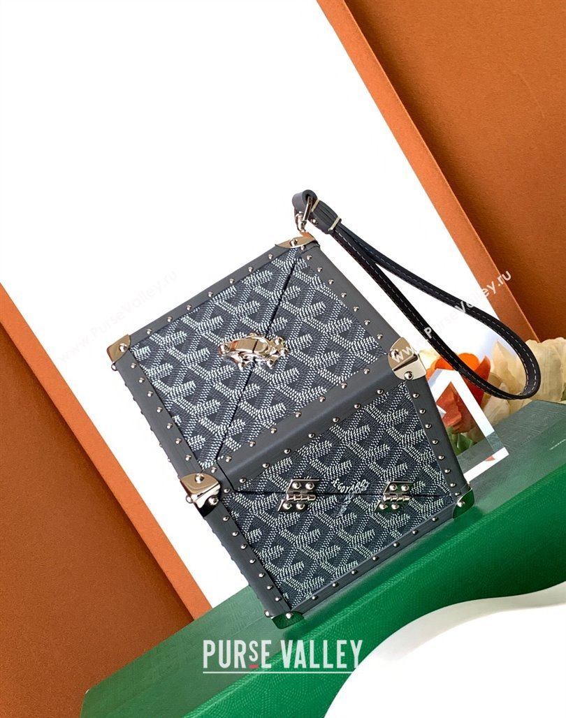 Goyard De Trunk Clutch Bag Grey 2024 (ZHANG-240119042)