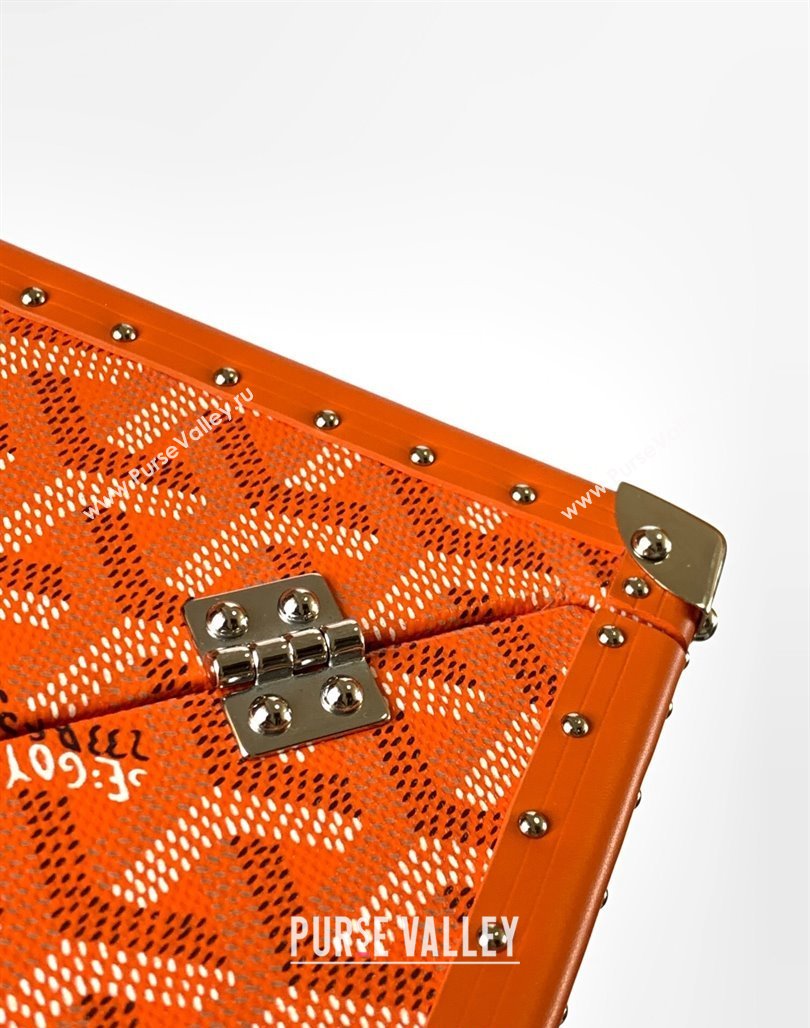 Goyard De Trunk Clutch Bag Orange 2024 (ZHANG-240119043)