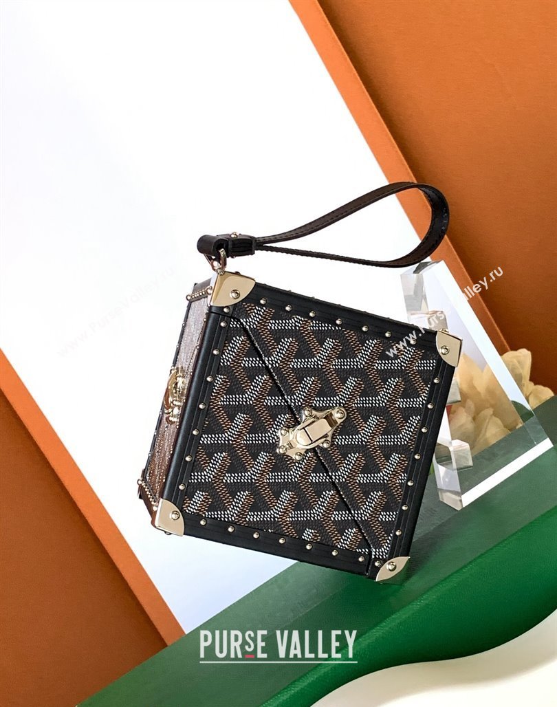 Goyard De Trunk Clutch Bag Black 2024 (ZHANG-240119045)