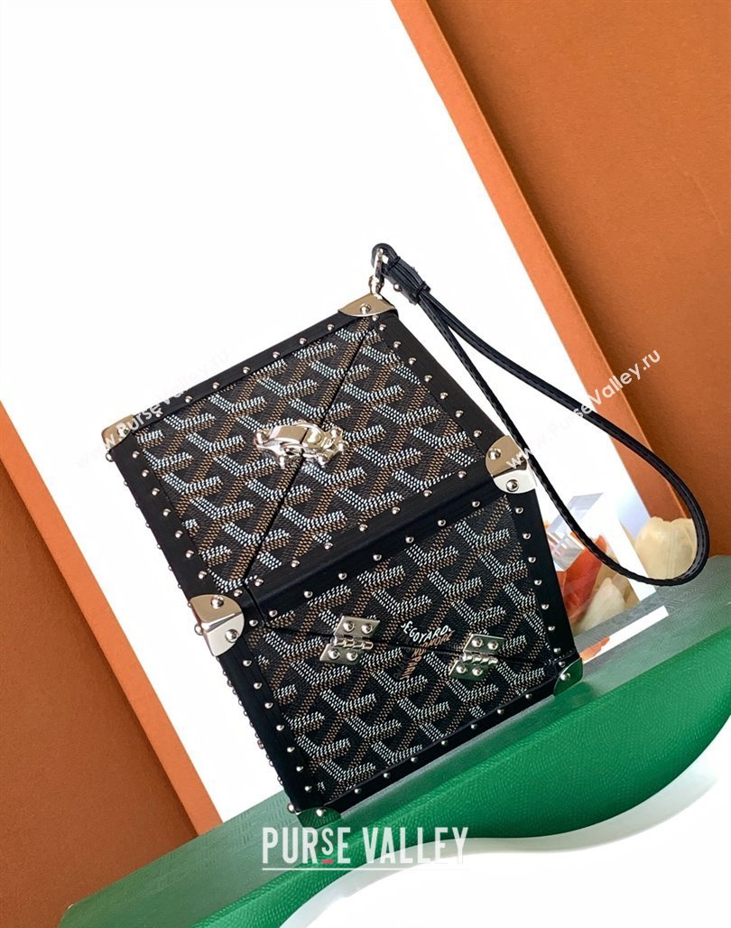 Goyard De Trunk Clutch Bag Black 2024 (ZHANG-240119045)