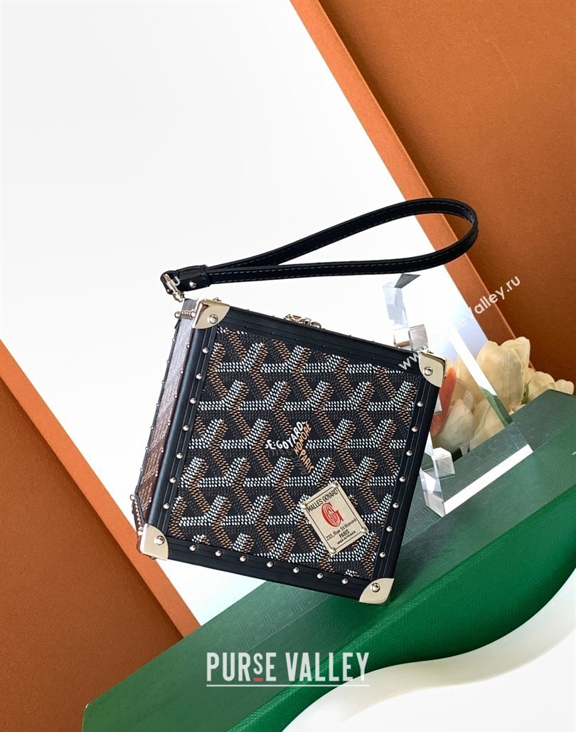 Goyard De Trunk Clutch Bag Black 2024 (ZHANG-240119045)