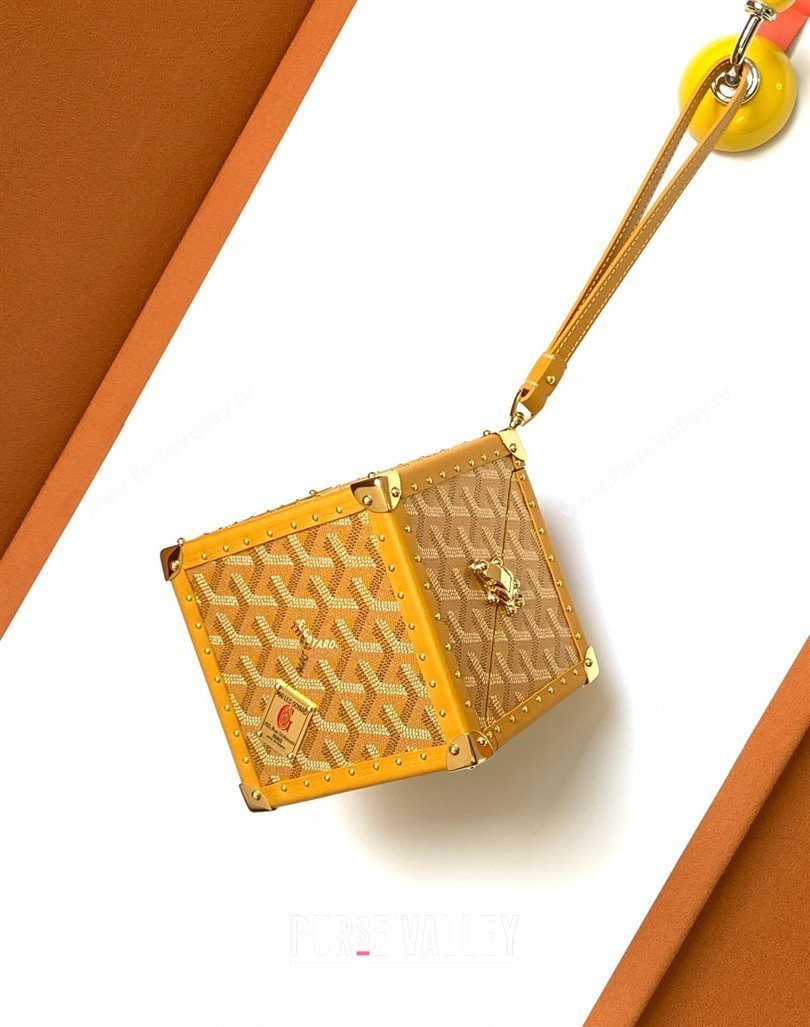 Goyard De Trunk Clutch Bag Yellow 2024 (ZHANG-240119046)