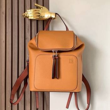 Loewe Goya Backpack Bag in Soft Grained Calfskin Orange 2024 9040 (Ys-240119088)