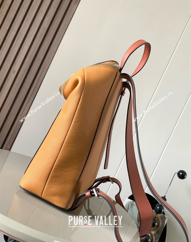 Loewe Goya Backpack Bag in Soft Grained Calfskin Orange 2024 9040 (Ys-240119088)