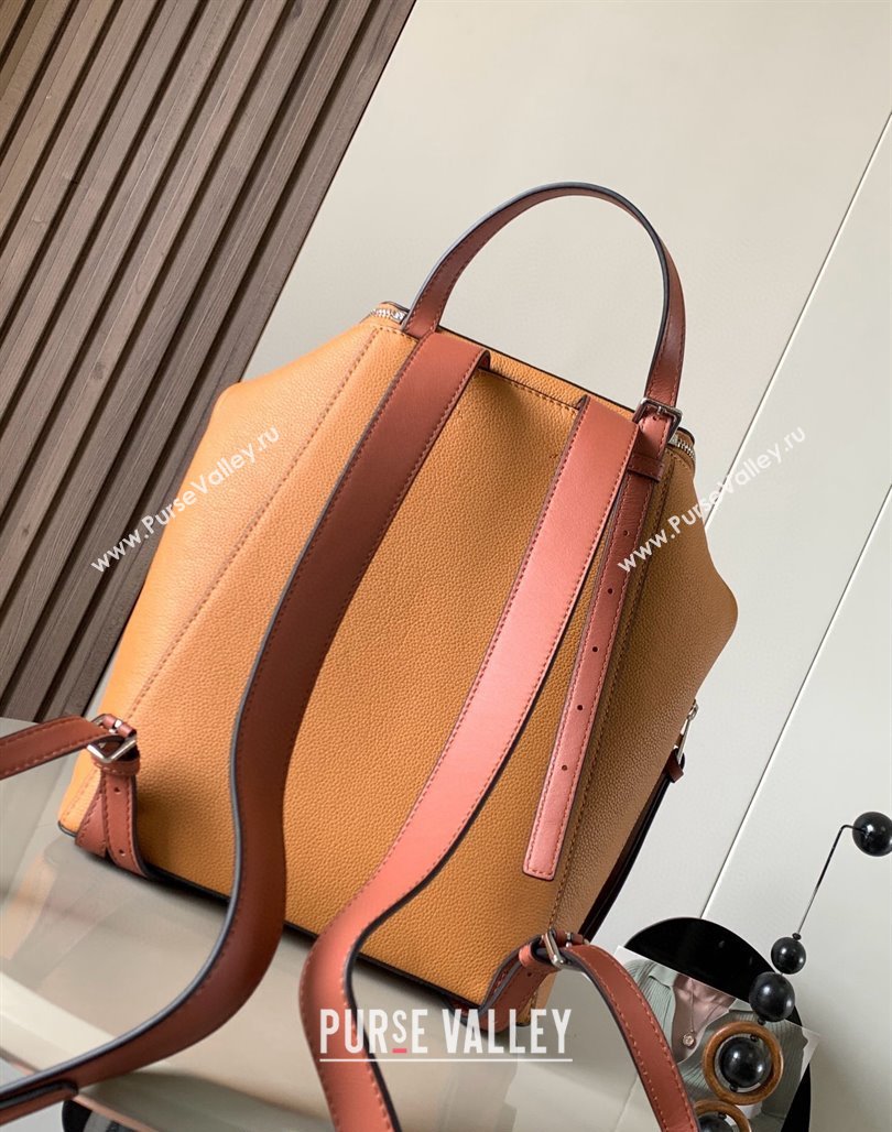 Loewe Goya Backpack Bag in Soft Grained Calfskin Orange 2024 9040 (Ys-240119088)