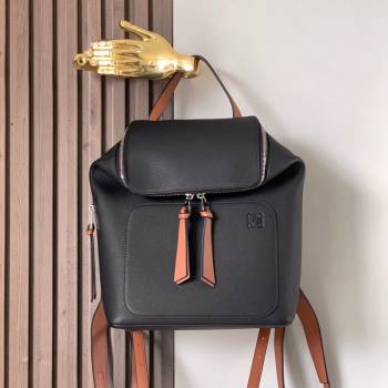 Loewe Goya Backpack Bag in Soft Grained Calfskin Black 2024 9040 (Ys-240119089)