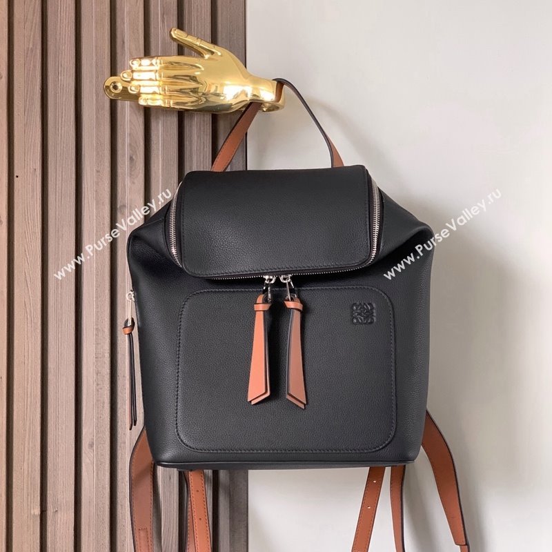 Loewe Goya Backpack Bag in Soft Grained Calfskin Black 2024 9040 (Ys-240119089)