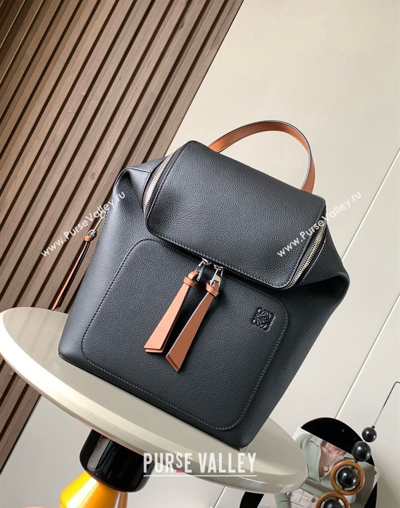 Loewe Goya Backpack Bag in Soft Grained Calfskin Black 2024 9040 (Ys-240119089)