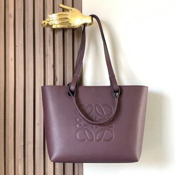 Loewe Small Anagram Tote bag in classic calfskin Purple 2024 9300 (Ys-240119090)