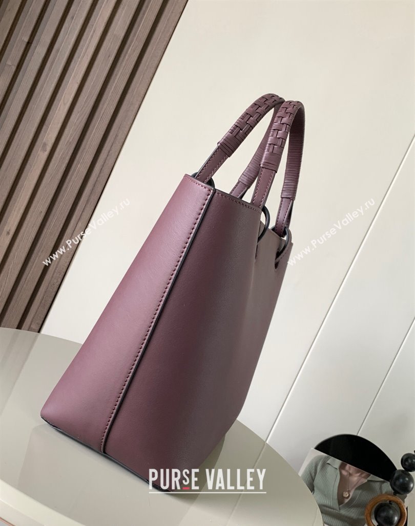 Loewe Small Anagram Tote bag in classic calfskin Purple 2024 9300 (Ys-240119090)