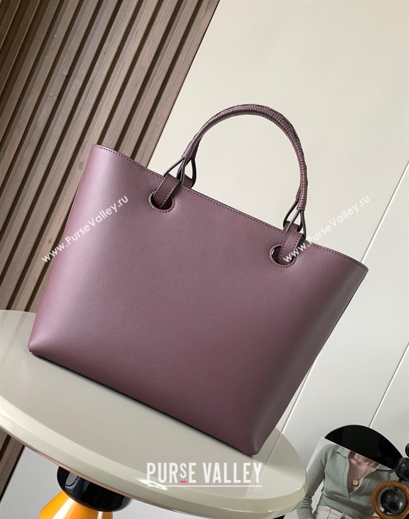 Loewe Small Anagram Tote bag in classic calfskin Purple 2024 9300 (Ys-240119090)