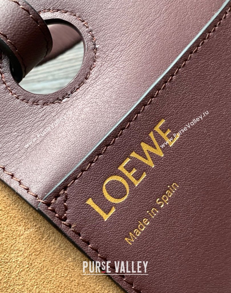 Loewe Small Anagram Tote bag in classic calfskin Purple 2024 9300 (Ys-240119090)