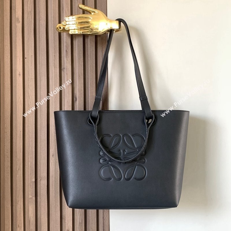 Loewe Small Anagram Tote bag in classic calfskin Black 2024 9300 (Ys-240119092)