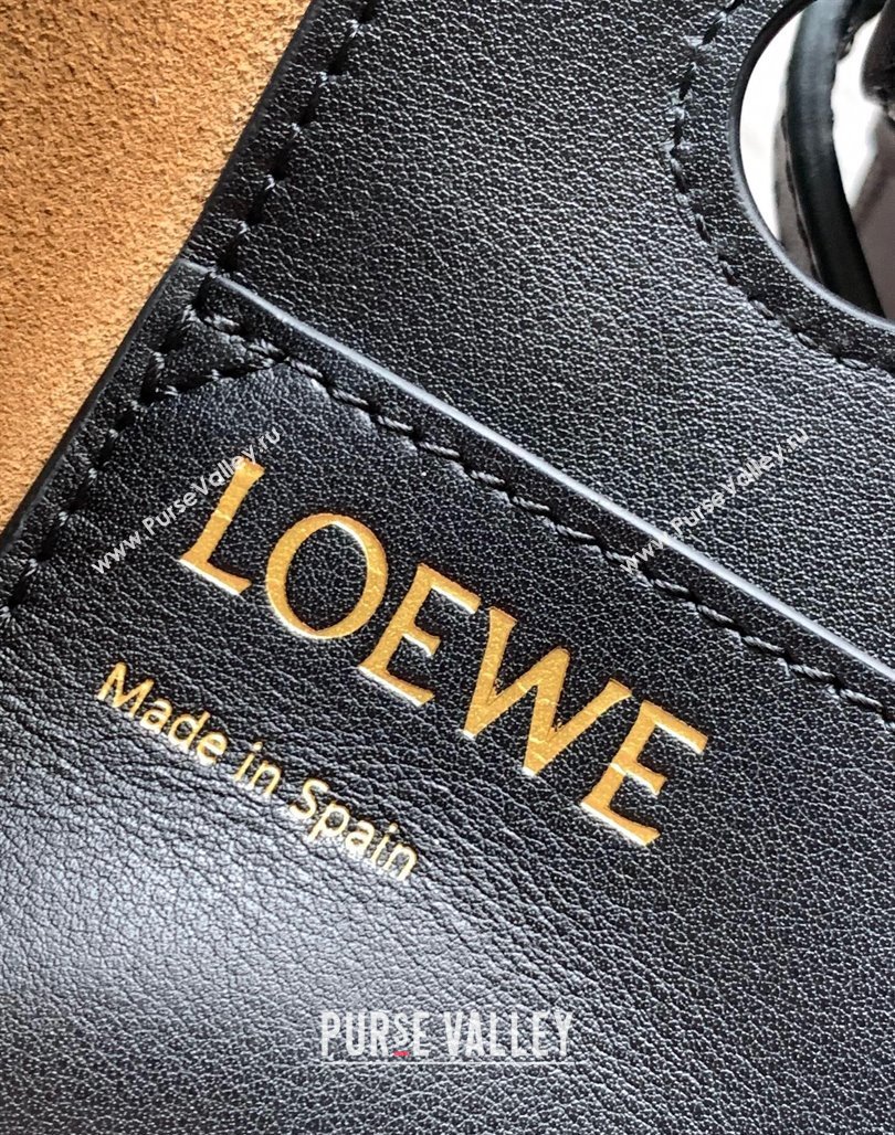 Loewe Small Anagram Tote bag in classic calfskin Black 2024 9300 (Ys-240119092)