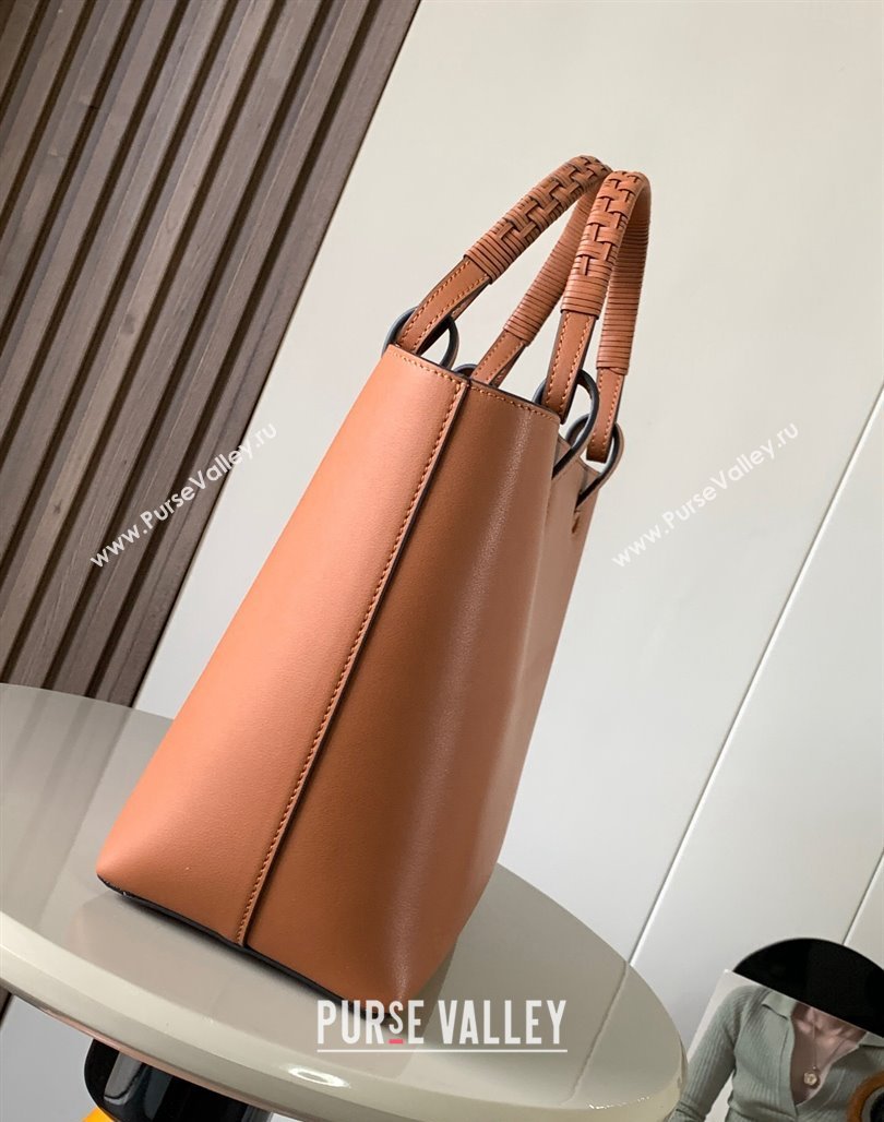 Loewe Small Anagram Tote bag in classic calfskin Tan Brown 2024 9300 (Ys-240119093)