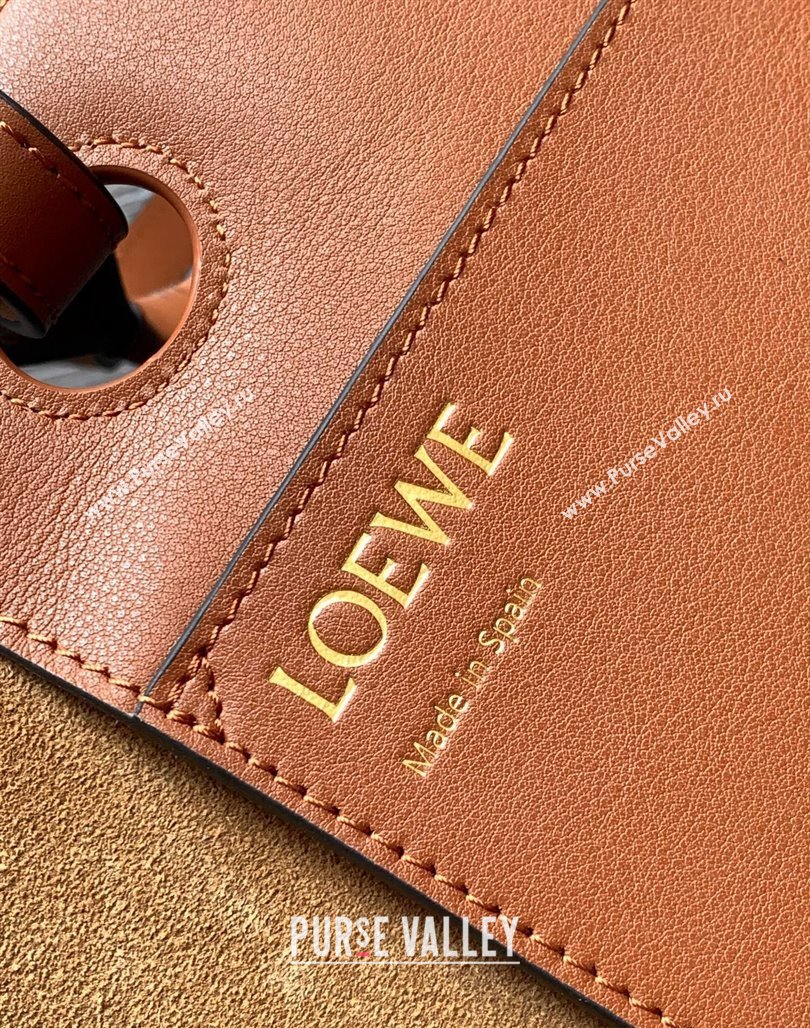 Loewe Small Anagram Tote bag in classic calfskin Tan Brown 2024 9300 (Ys-240119093)