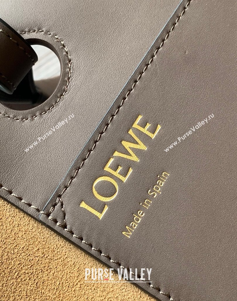 Loewe Small Anagram Tote bag in grained calfskin Grey 2024 9300 (Ys-240119094)