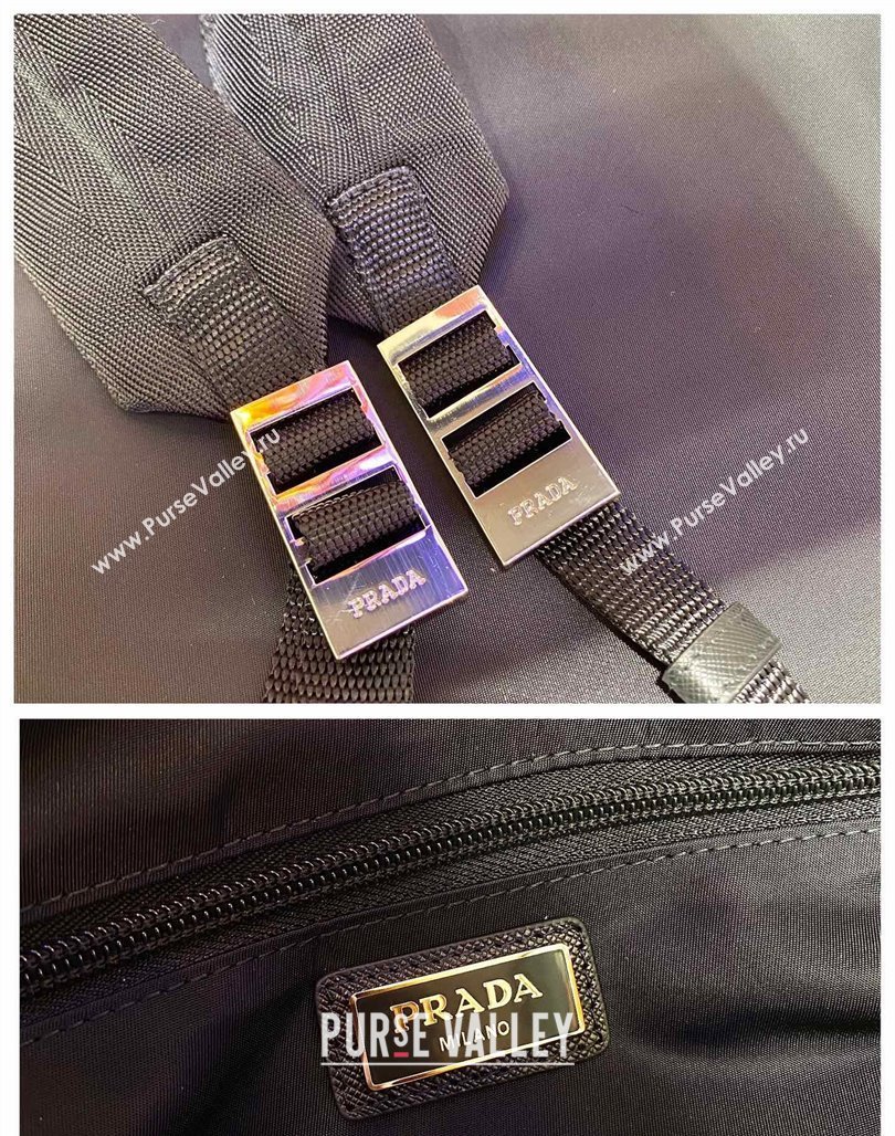 Prada Mens Nylon Backpacks Black 2024 2VG053 (YZ-240119007)