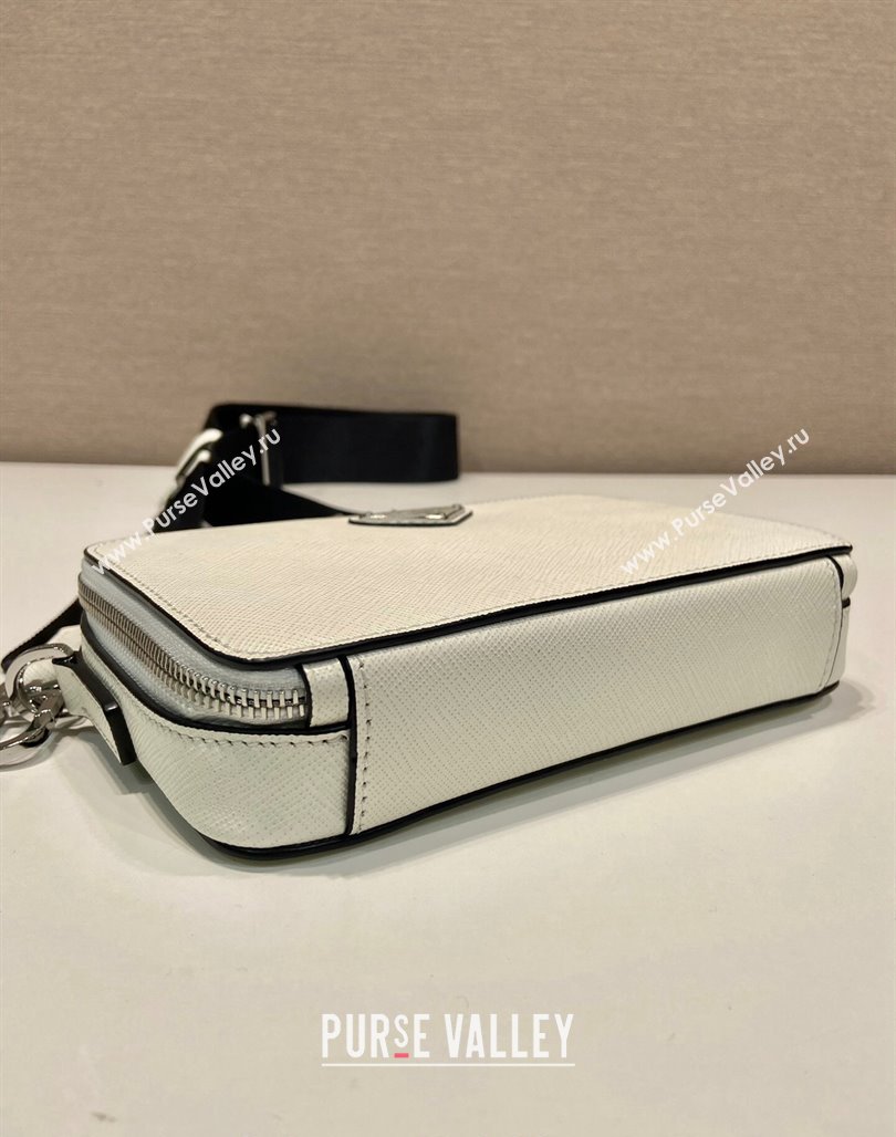 Prada Mens Brique Saffiano leather bag 2VH173 White 2024 (YZ-240119021)