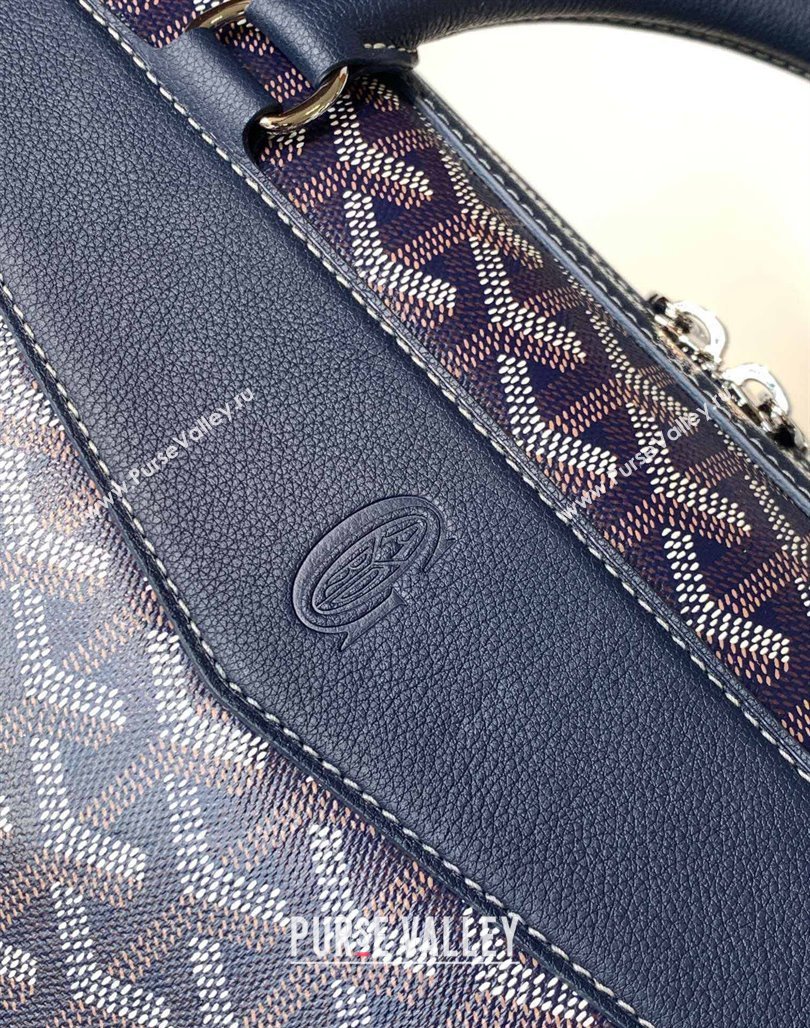 Goyard Cisalpin Briefcases Document Case Top Handle Bag Navy Blue 2024 (ZHANG-240119035)