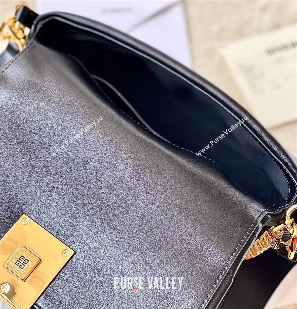 Givenchy Small 4G Soft bag in quilted leather with chain Black 2024 19935 (Ys-240314019)