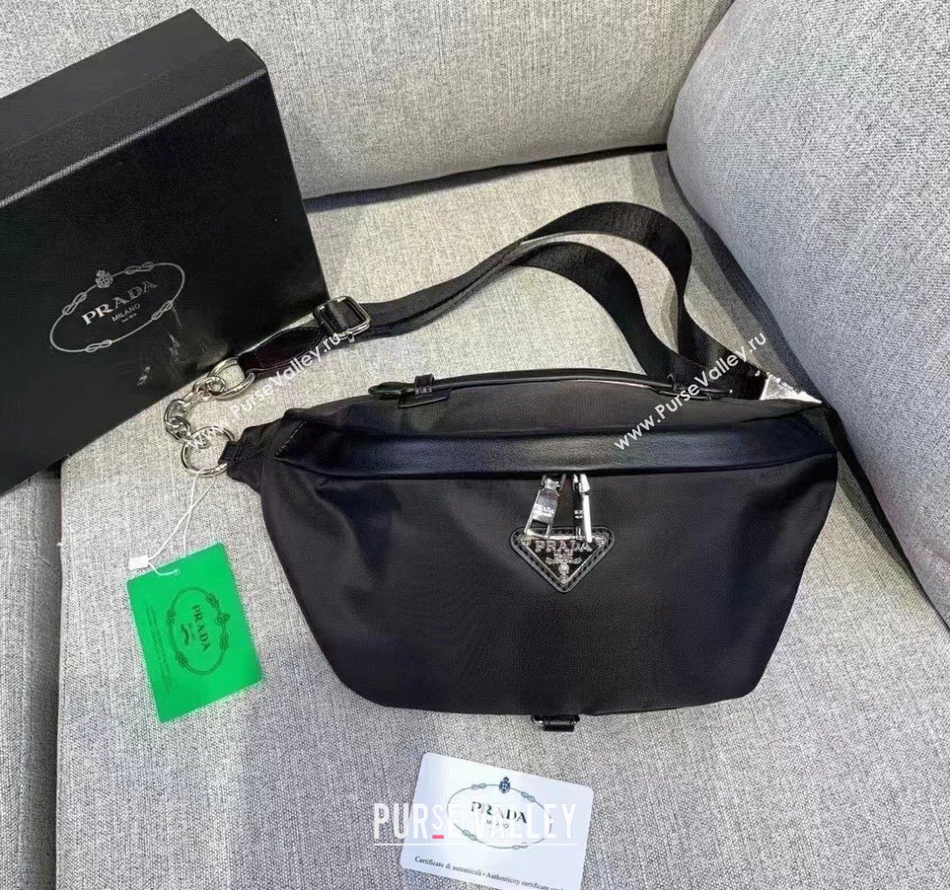 Prada Nylon Belt Bag Black 2024 PR3381 (MAO-240820134)