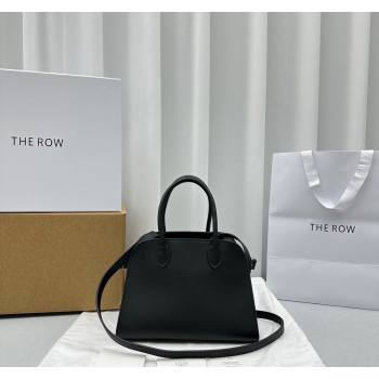 The Row Margaux 10 Small Tote Bag in Calf Leather Black 2024 1831 (ningm-240921030)