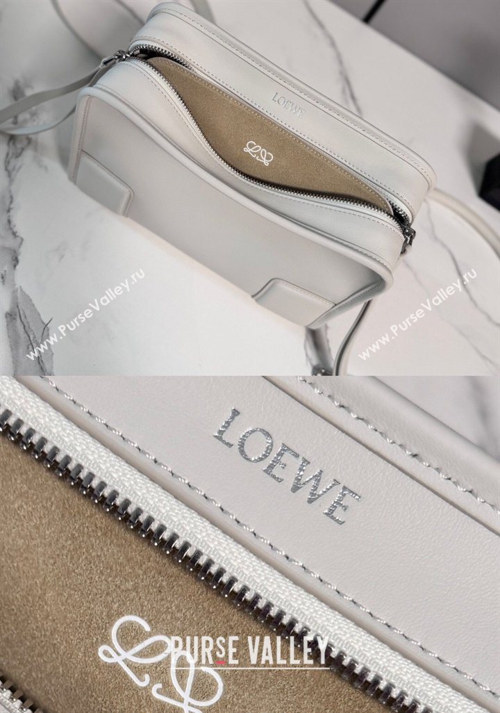Loewe Small Amazona 180 bag in soft calfskin White 2026 262552 (MHUI-260408080)