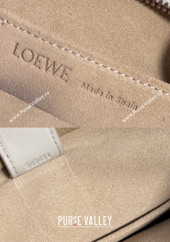 Loewe Small Amazona 180 bag in soft calfskin White 2026 262552 (MHUI-260408080)