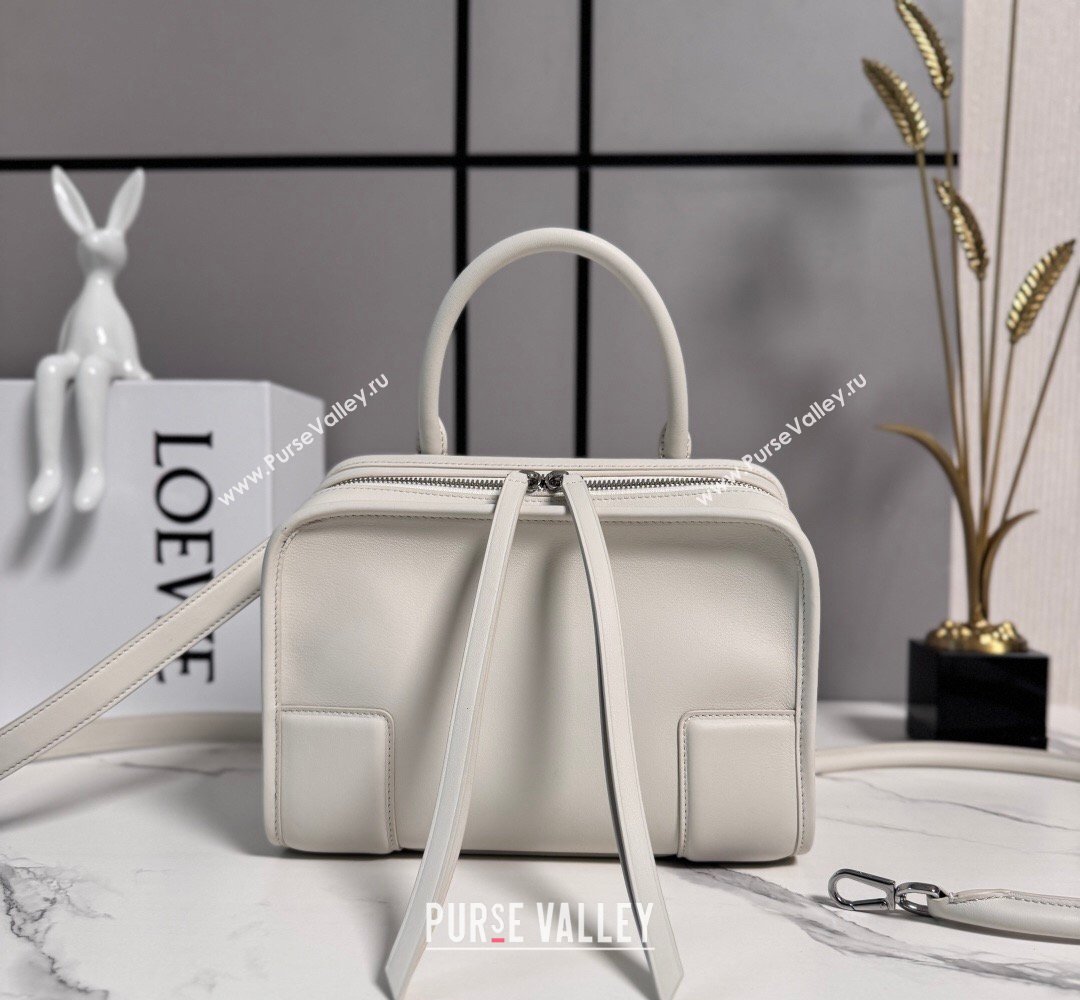 Loewe Small Amazona 180 bag in soft calfskin White 2026 262552 (MHUI-260408080)