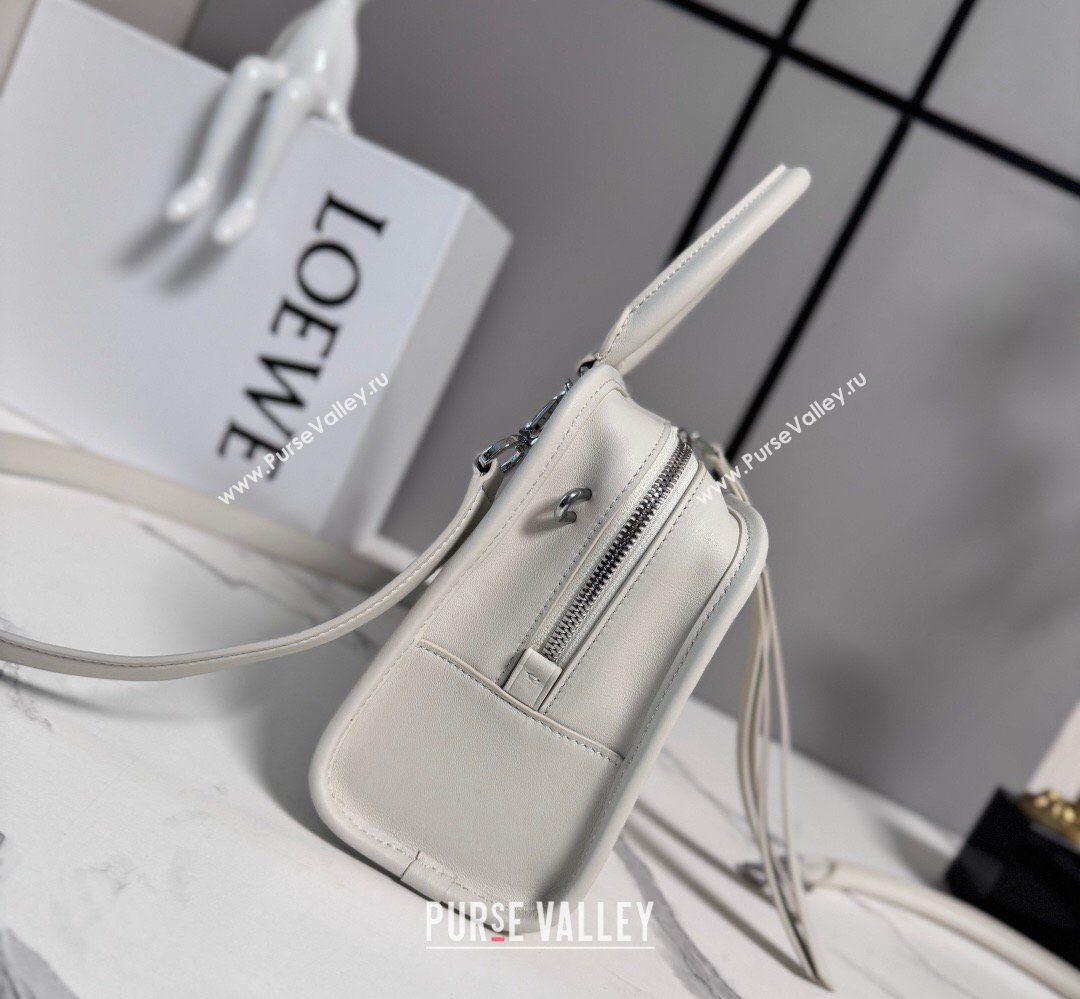 Loewe Small Amazona 180 bag in soft calfskin White 2026 262552 (MHUI-260408080)