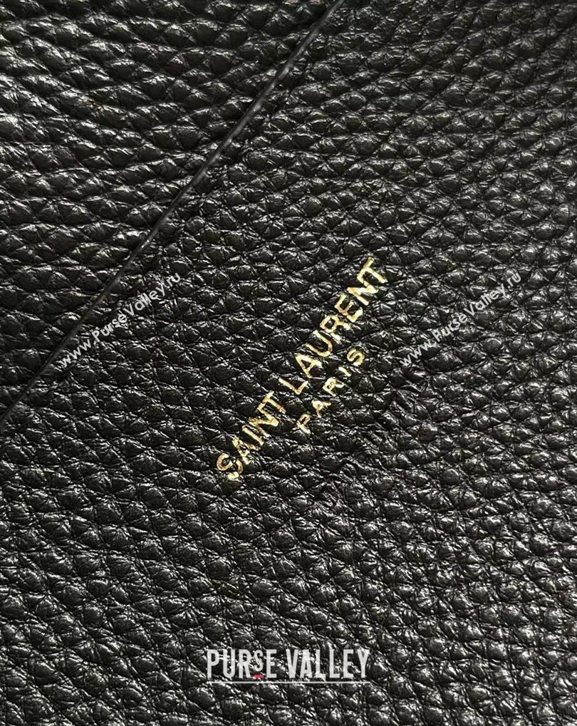 Saint Laurent LE 5 À 7 Baby Bea Tote Bag in Grained Leather Black 2026 872469 (MHUI-260408083)