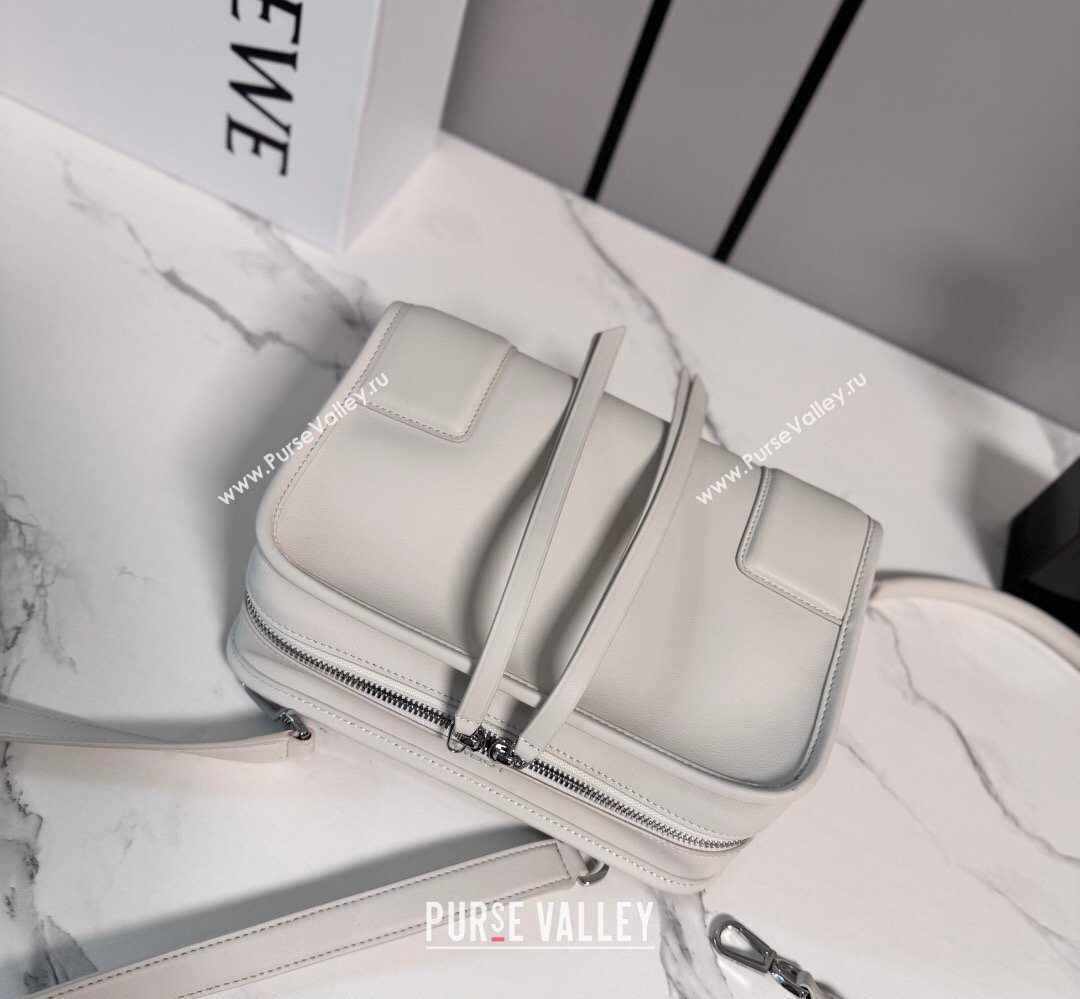 Loewe Small Amazona 180 bag in soft calfskin White 2026 262552 (MHUI-260408080)