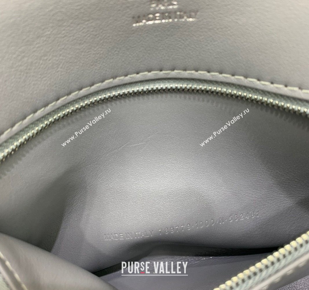 Balenciaga Rodeo Small Handbag in grey smooth calfskin - aged-silver hardware 2024 78972 (JM-240527026)