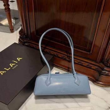 Alaia Le Tecket Medium Long Shoulder bag in Leather Blue 2024 0808 (TZ-240920010)