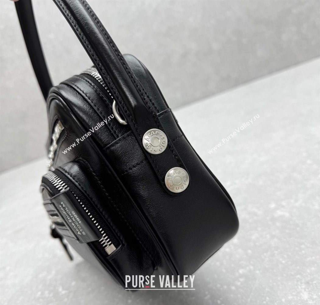 Acne Studios Leather Camera Bag Black 2025 95234 (ningm-250626075)