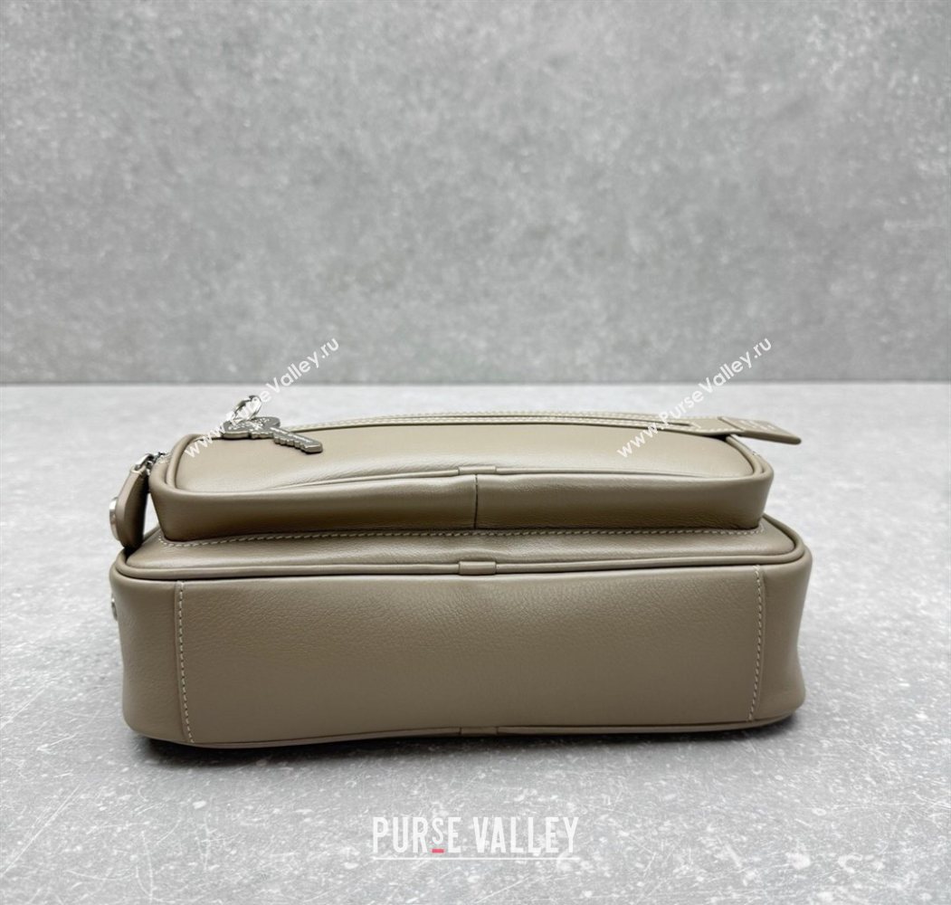 Acne Studios Leather Camera Bag Grey 2025 95234 (ningm-250626074)