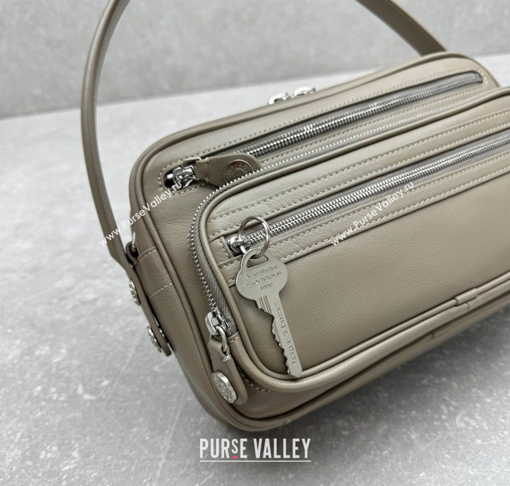 Acne Studios Leather Camera Bag Grey 2025 95234 (ningm-250626074)