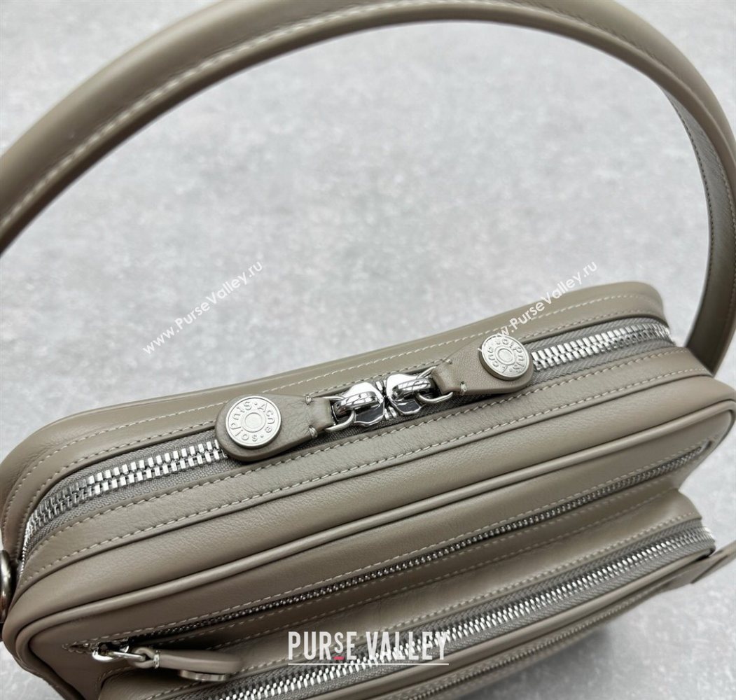 Acne Studios Leather Camera Bag Grey 2025 95234 (ningm-250626074)