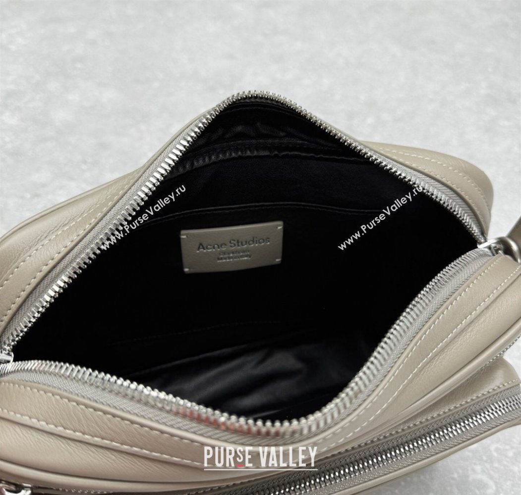 Acne Studios Leather Camera Bag Grey 2025 95234 (ningm-250626074)