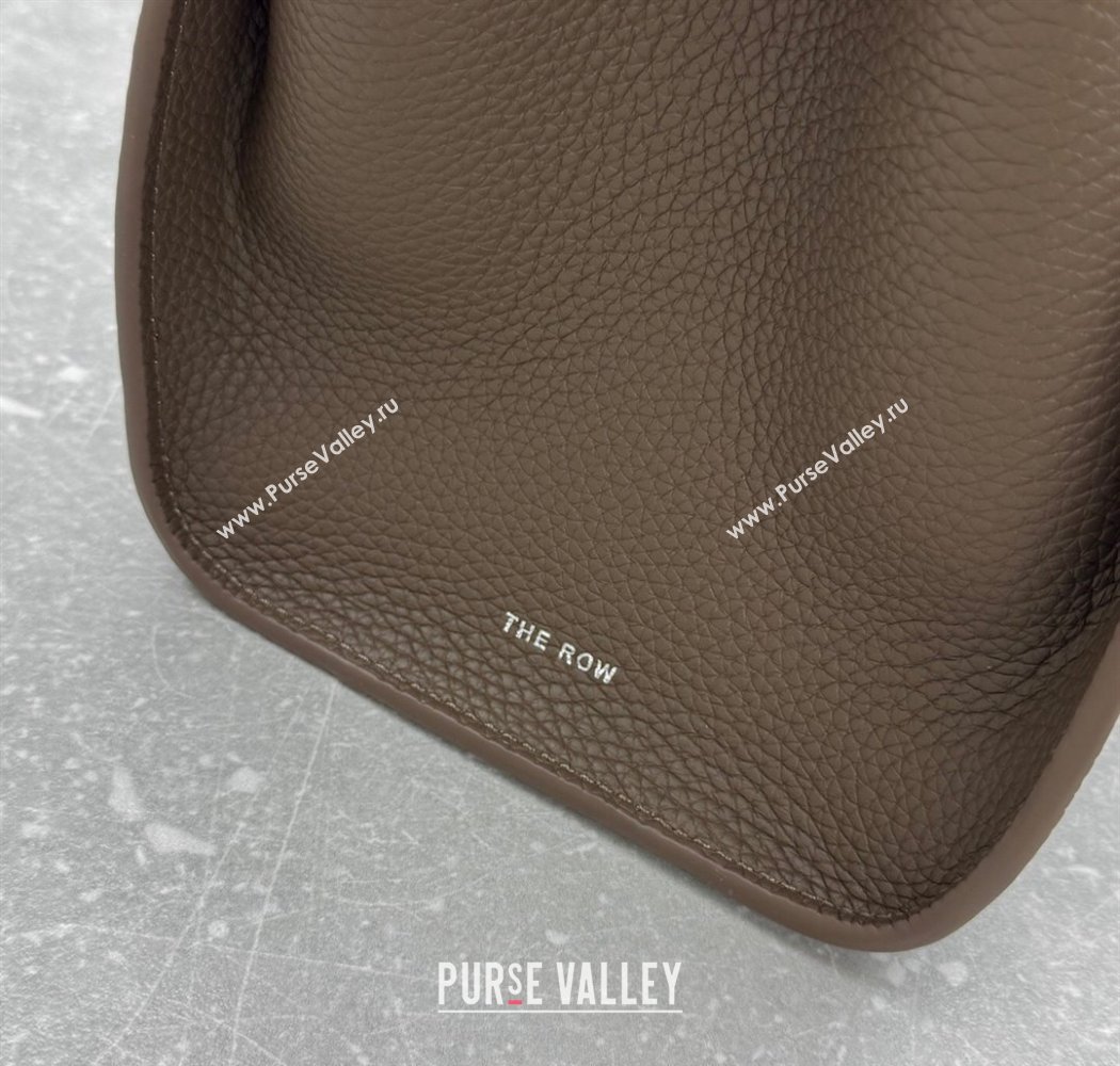 The Row Marlo 12 Bag in Grained Leather Olive Green 2025 1895 (ningm-250927006)