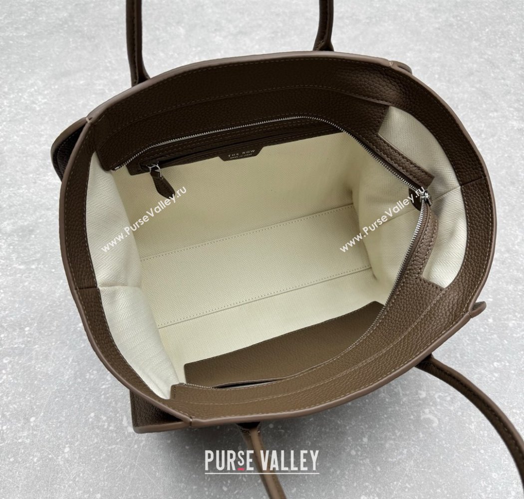 The Row Marlo 12 Bag in Grained Leather Olive Green 2025 1895 (ningm-250927006)